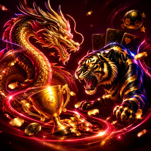 Dragon Tiger ao vivo com cartas sendo viradas na mesa